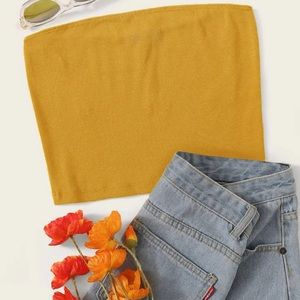 Yellow tube top